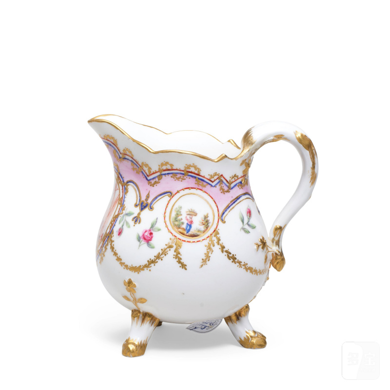 A Sèvres milk jug (pot à lait à trois pieds), circa 1780 - 图6